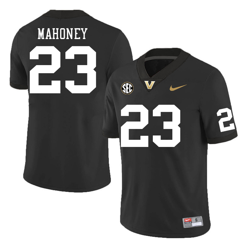 Vanderbilt Commodores #23 Jaylen Mahoney College Football Jerseys Sale Stitched-Black
